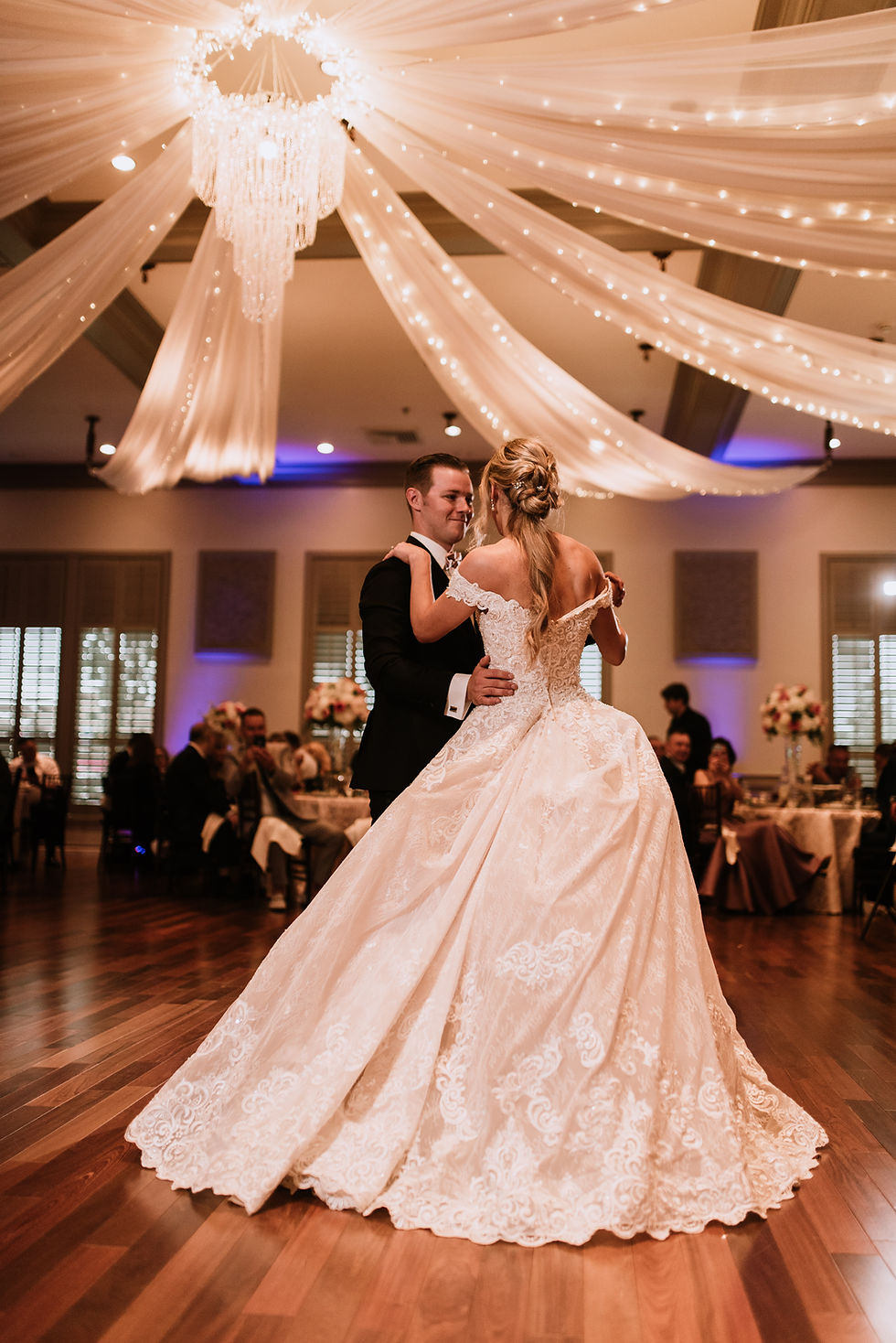 Bride and Groom First Dance at Bedford Event Center